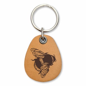 Bumble Bee - genuine leather keychains