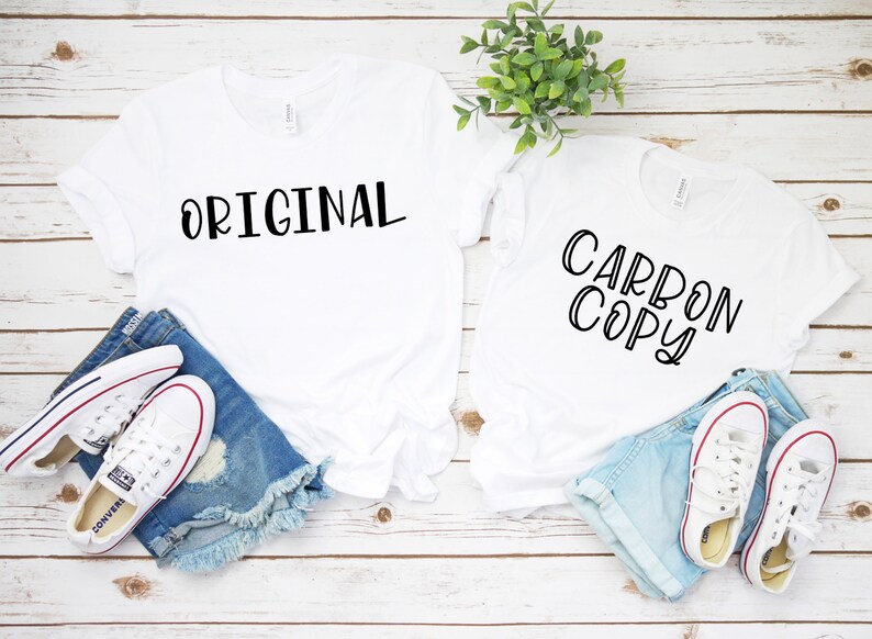 Original and carbon copy shirts original carbon copy mom and Etsy