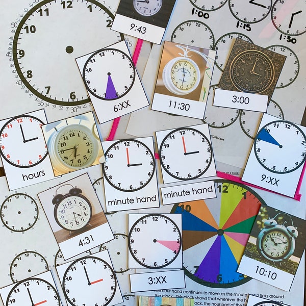 Mini pacchetto orologio ispirato a Montessori