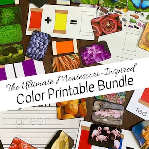 L'ultime lot imprimable couleur inspiré de Montessori