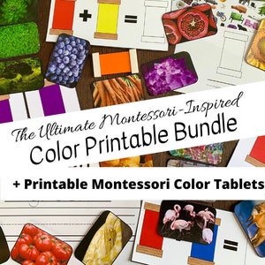 Ultimate Montessori-Inspired Color Printable Bundle + Printable Montessori Color Tablets