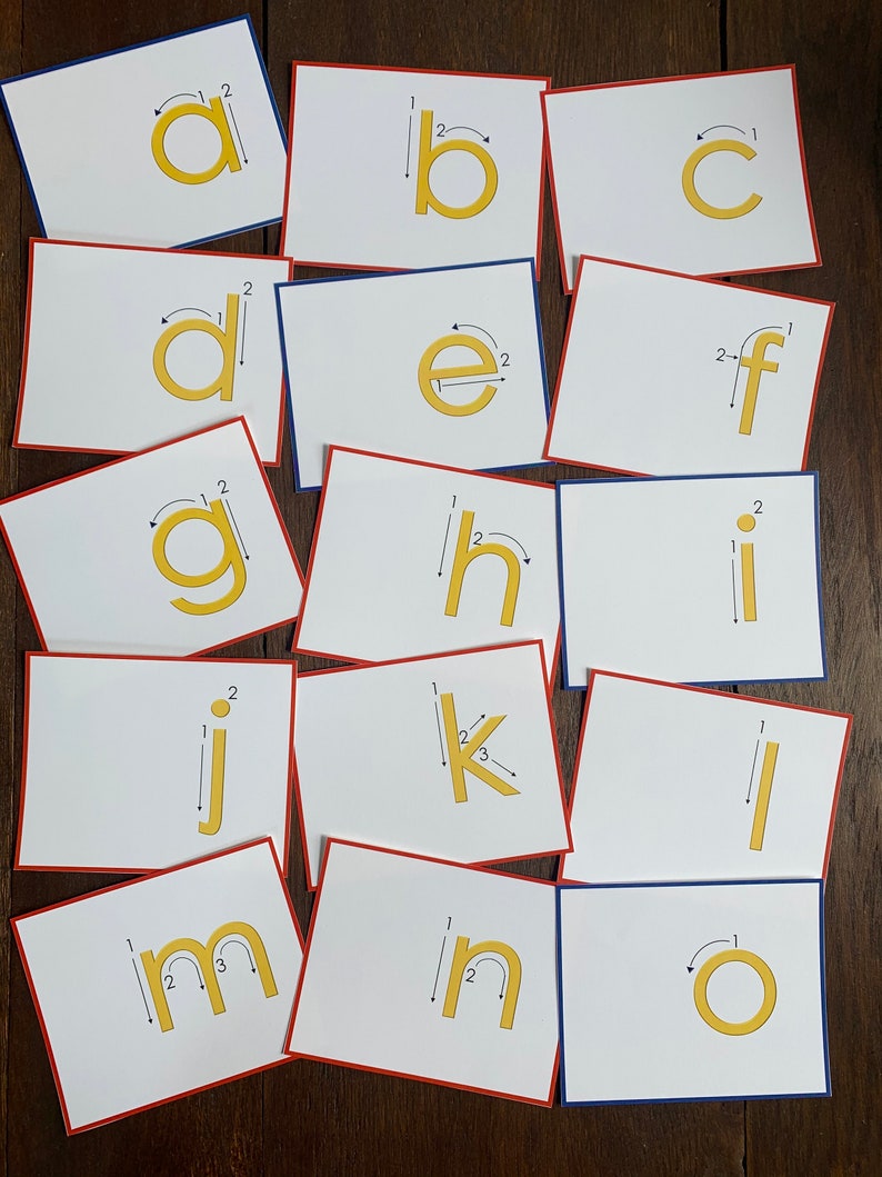 Printable sandpaper Letters With Tracing Marks Etsy UK