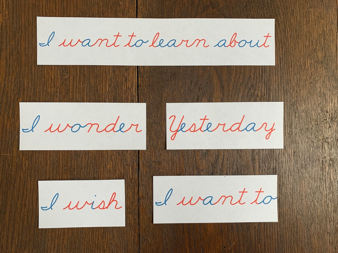 Sentence Starters Printable Movable Alphabet Writing Prompts in Cursive