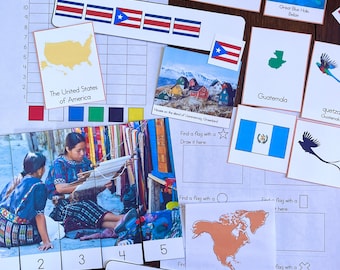 Montessori-Inspired North America Continent Study Bundle