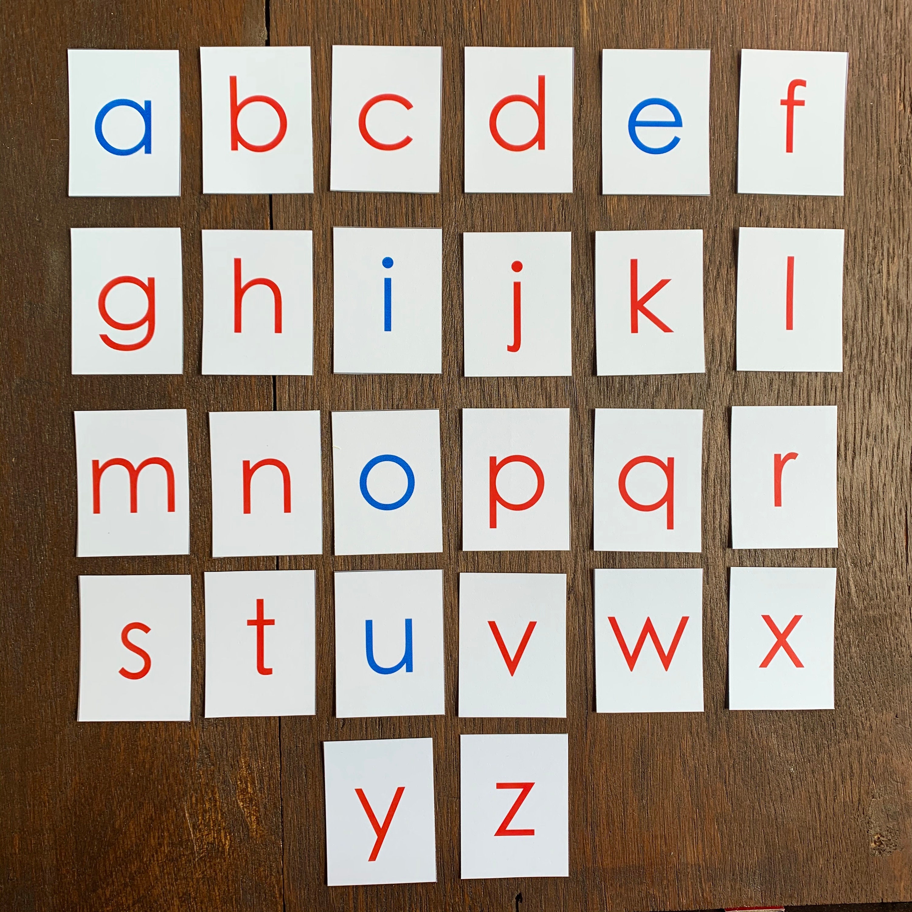 Printable Montessori Movable Alphabet in Print and Cursive Etsy