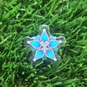 Kindom Hearts Wayfinder Aqua Pin -Acrylic Pin- Brooch Blue - Charm - cute - always together water - Resin Pin - Enamel Pin