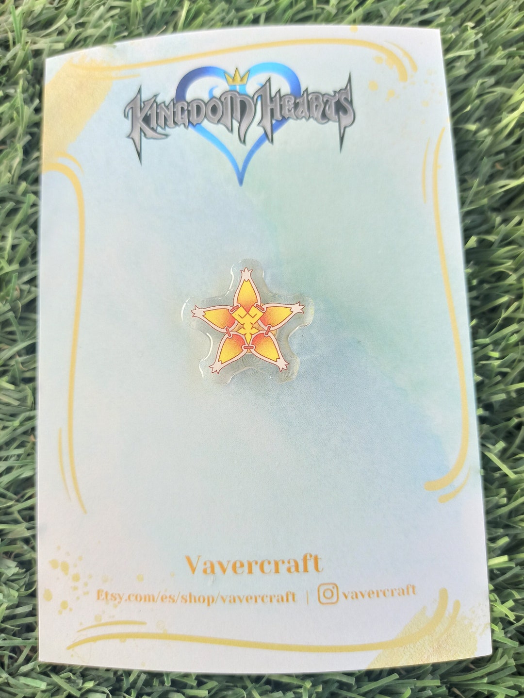 Kindom Hearts Wayfinder Terra Pin acrylic Pin Brooch Blue - Etsy