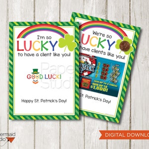 Boleto de lotería Referencia de St. Patrick Gracias imprimible - Apreciación del cliente del cliente - Gracias a LOTTO - Bienes raíces Pop por