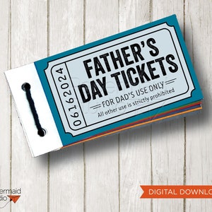 Fathers Day Coupon Book -  Dad Coupons Book - Fathers Day Printable - DIY Father's Day Gift - Editable Fathers Day Coupons - Customizable