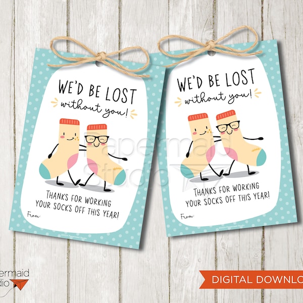 Sock Gift Tag 60  Gift Ideas for 2024