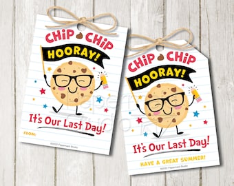 Last Day of School Cookie Tags - Printable Snack Size Cookie Labels - Smart Cookie Sticker - Class Treat - End of School Year Teacher Gift