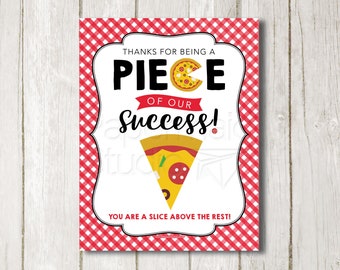 Pizza Teacher Appreciation Printable - Employee Appreciation Gift - Staff Appreciation Pizza Thank You Poster - Team Appreciation Pizza Sign