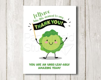 Employee Appreciation Printable - Salad Bar Sign - Teacher Appreciation Salad Bar Banner - Staff Appreciation Gift - Team Appreciation