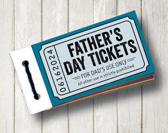 Fathers Day Coupon Book -  Dad Coupons Book - Fathers Day Printable - DIY Father's Day Gift - Editable Fathers Day Coupons - Customizable
