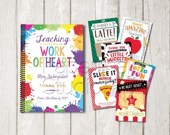 Teacher Gift Card Book Printable - Teacher Gift Card Holder Set - Teacher Appreciation Gift - End of Year Teacher Gift Card Build Your Own
