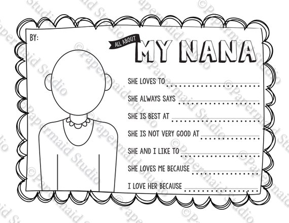 I Love Nana Coloring Pages Popoyay0015