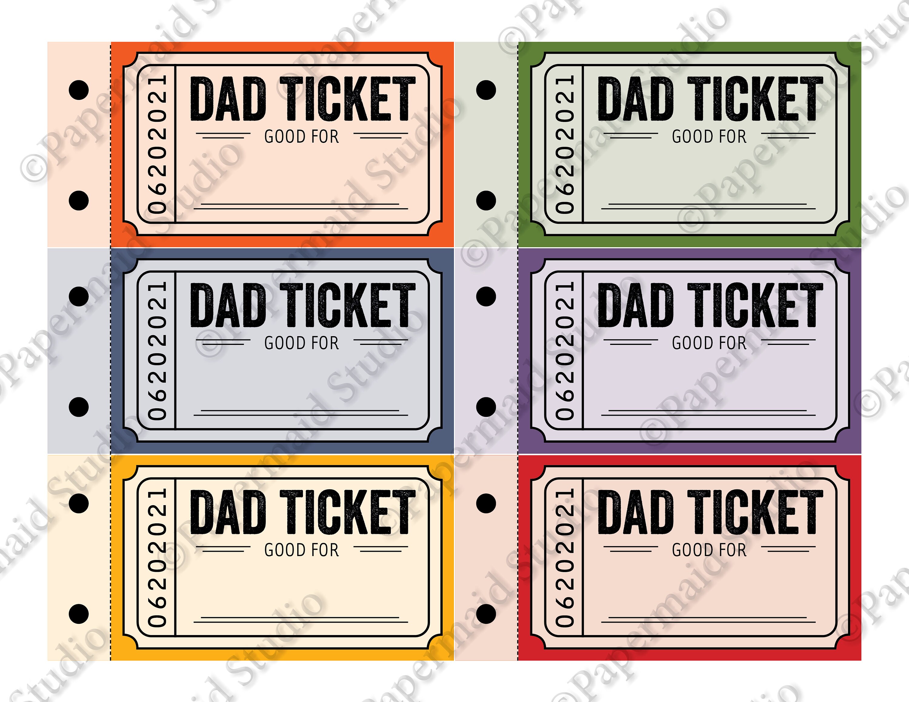 printableeditable fathers day coupons tickets diy gift