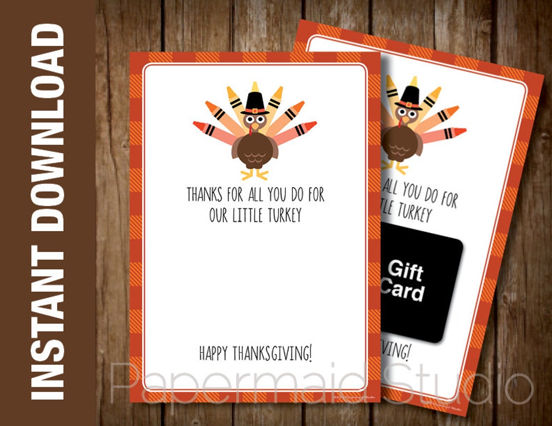 printable-teacher-thanksgiving-gift-card-holder-school-teacher-thanksgiving-card-teacher-thank-you-little-turkey-babysitter-daycare-etsy