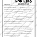 PRINTABLE All About My Dad Fill in the Blank Gift - Funny Birthday ...