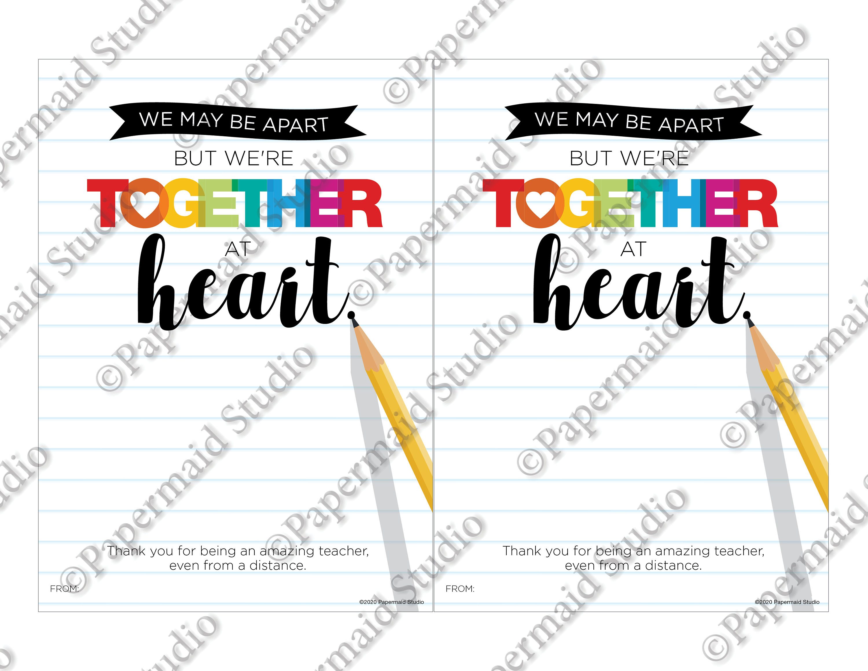 PRINTABLE Teacher Appreciation Week Card Virtual Teacher - Etsy