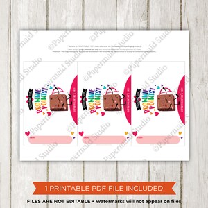 Brownie Valentine Tags - Printable Valentine Brownie Wrap Labels ...