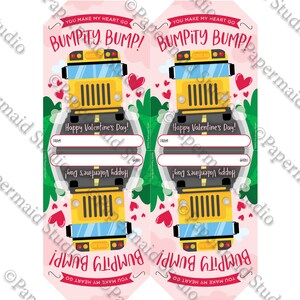 PRINTABLE Bus Driver Valentine's Day Gift Tag - Bus Driver Valentine ...