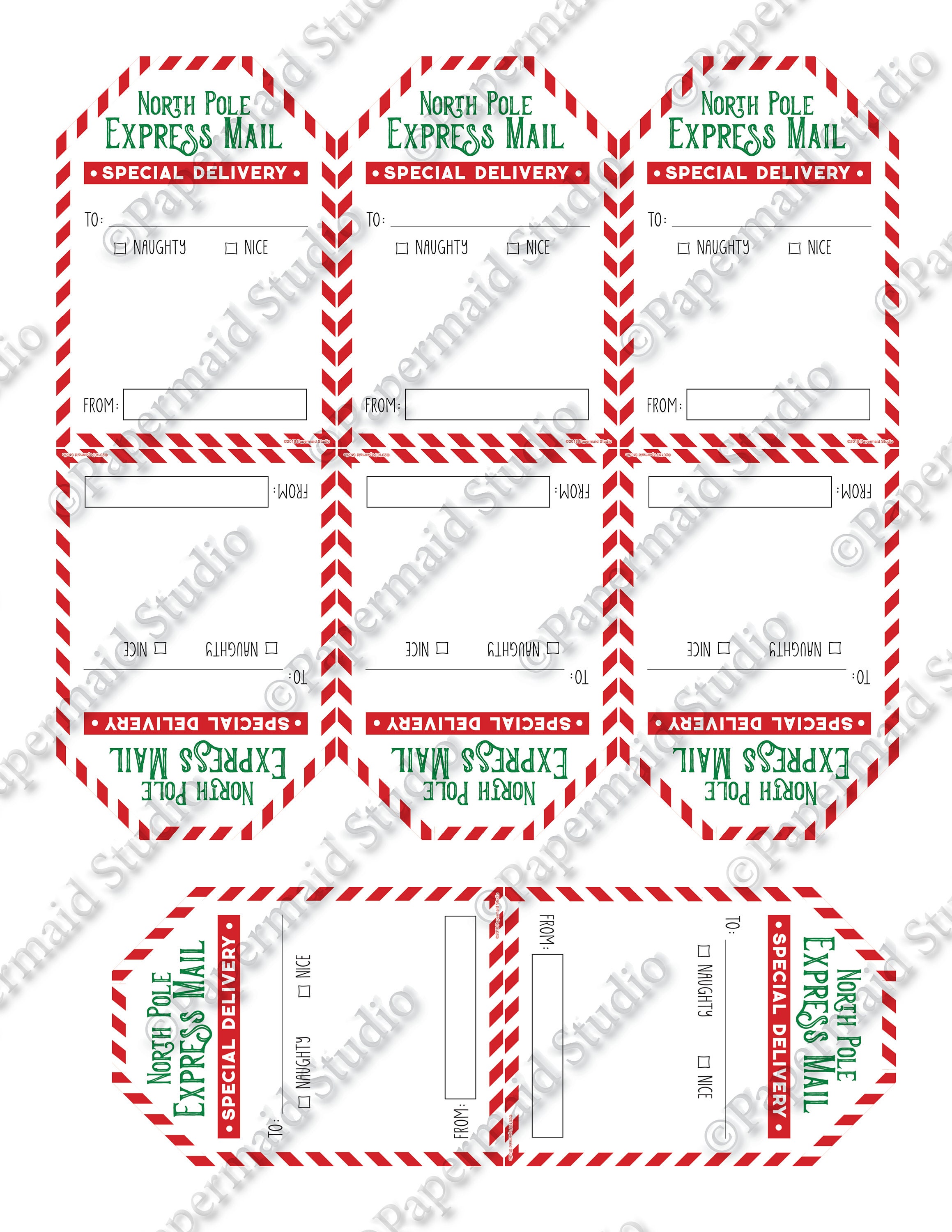 PRINTABLE Secret Santa Gift Tag Christmas Gift Tag | Etsy