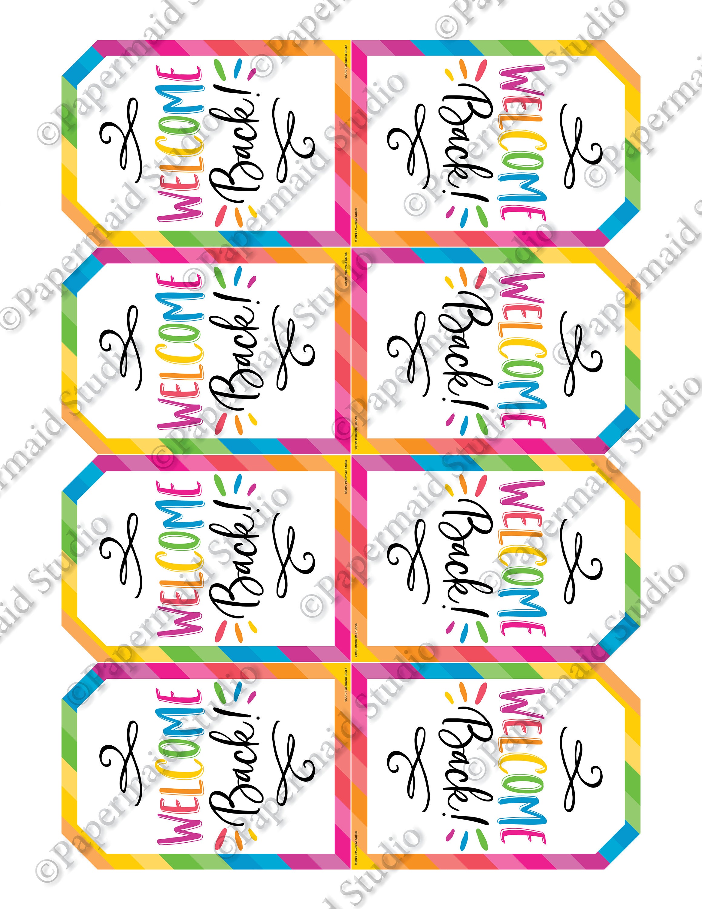 PRINTABLE Welcome Back Gift Tag Employee Staff Back to Work - Etsy UK
