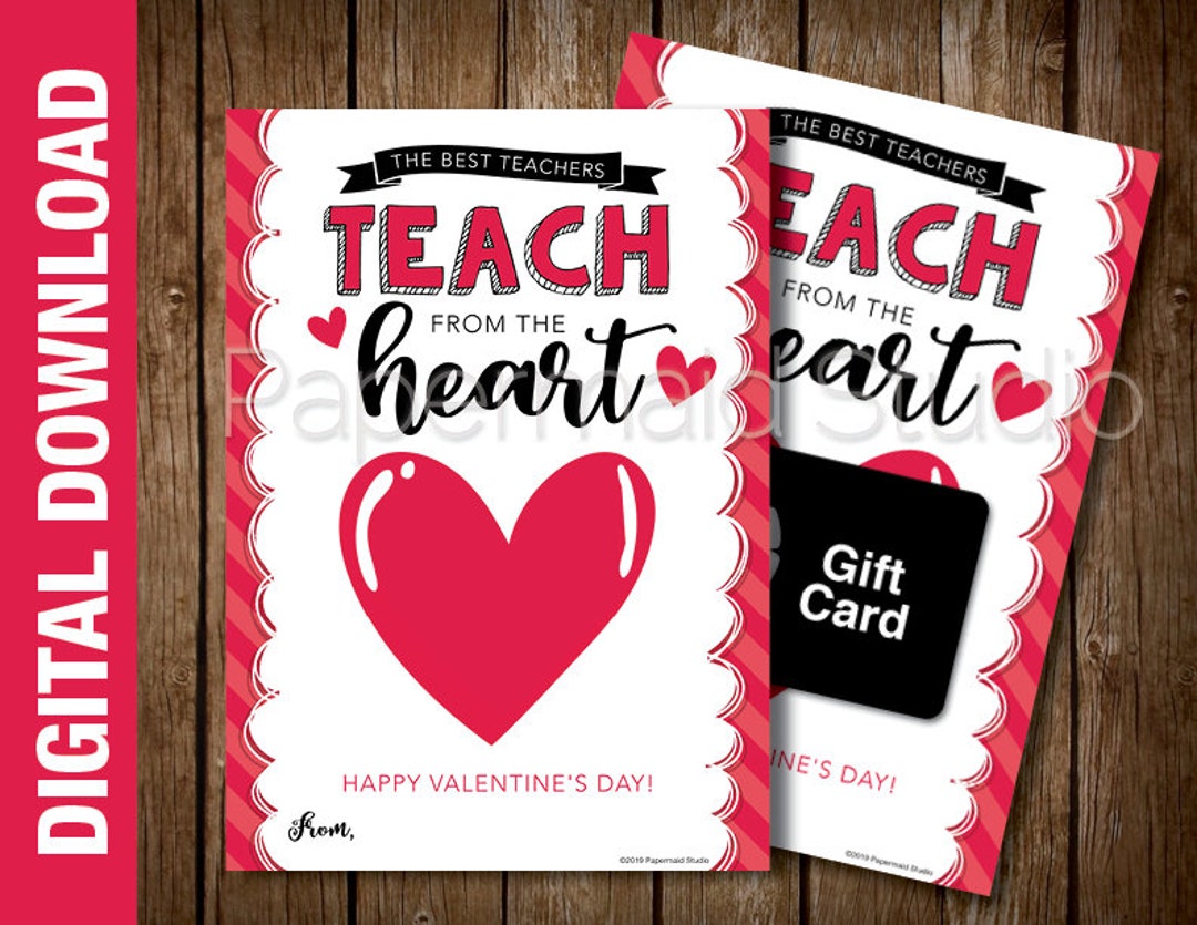 Printable Valentine for Teachers They'll Actually Want & Love - Aesthetic  Journeys Designs