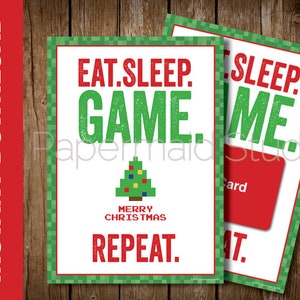 Eat.Sleep.Game.Repeat. Videospiel-Geschenkkartenhalter