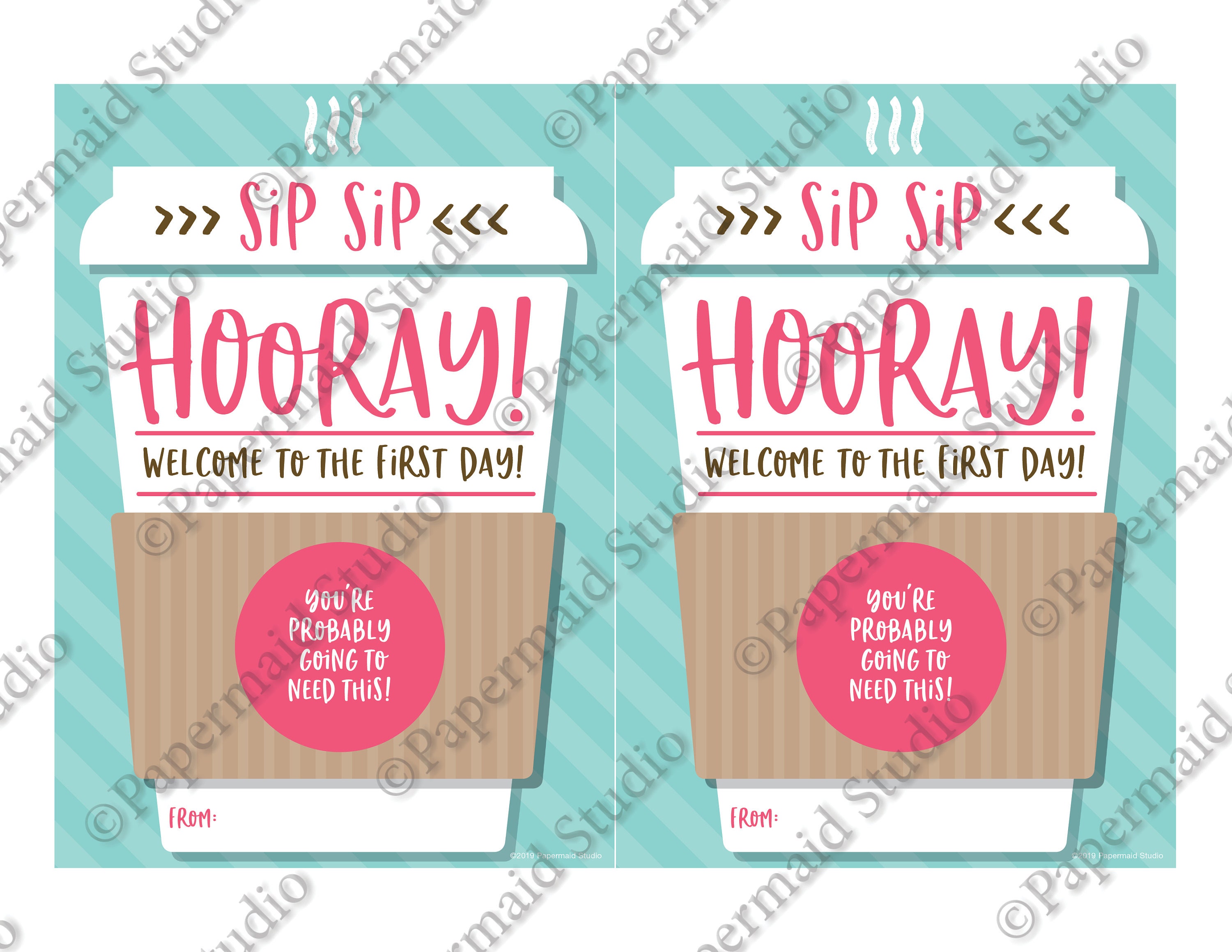 PRINTABLE Back to School Coffee Teacher Gift Card Holder - Etsy