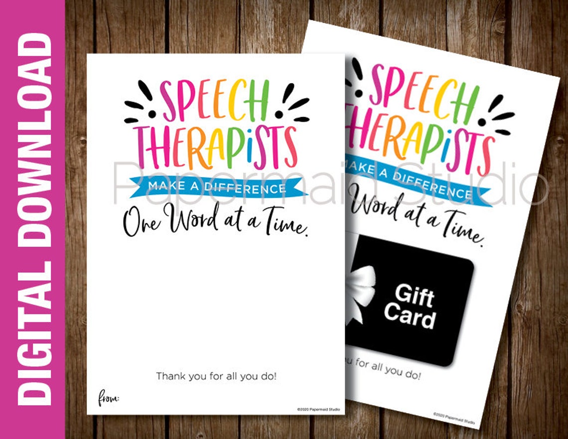 what to write in a thank you card for speech therapist