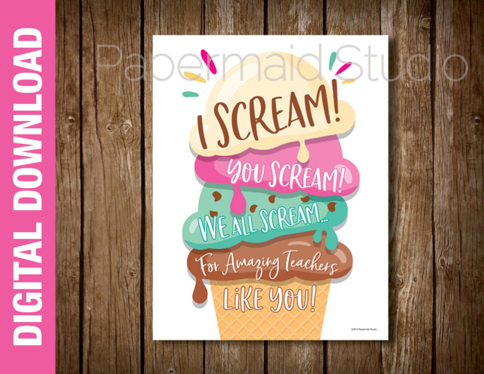 Ice Cream Teacher Appreciation Printable Printable Word Searches