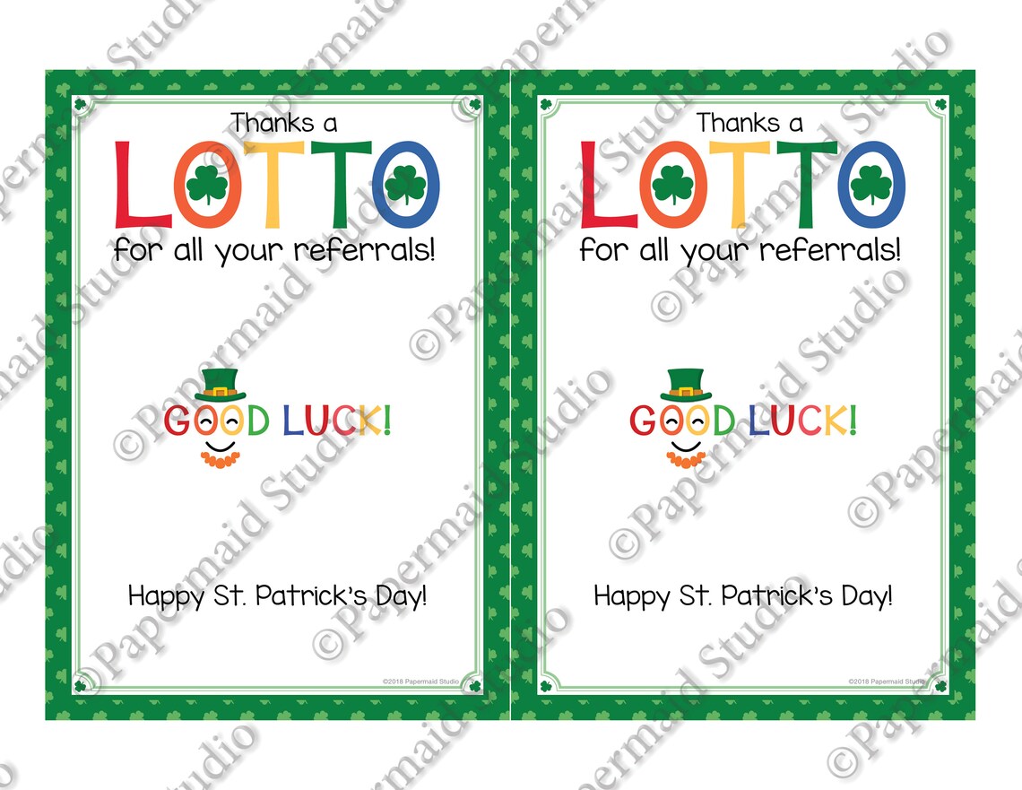 lottery ticket st patricks day basket