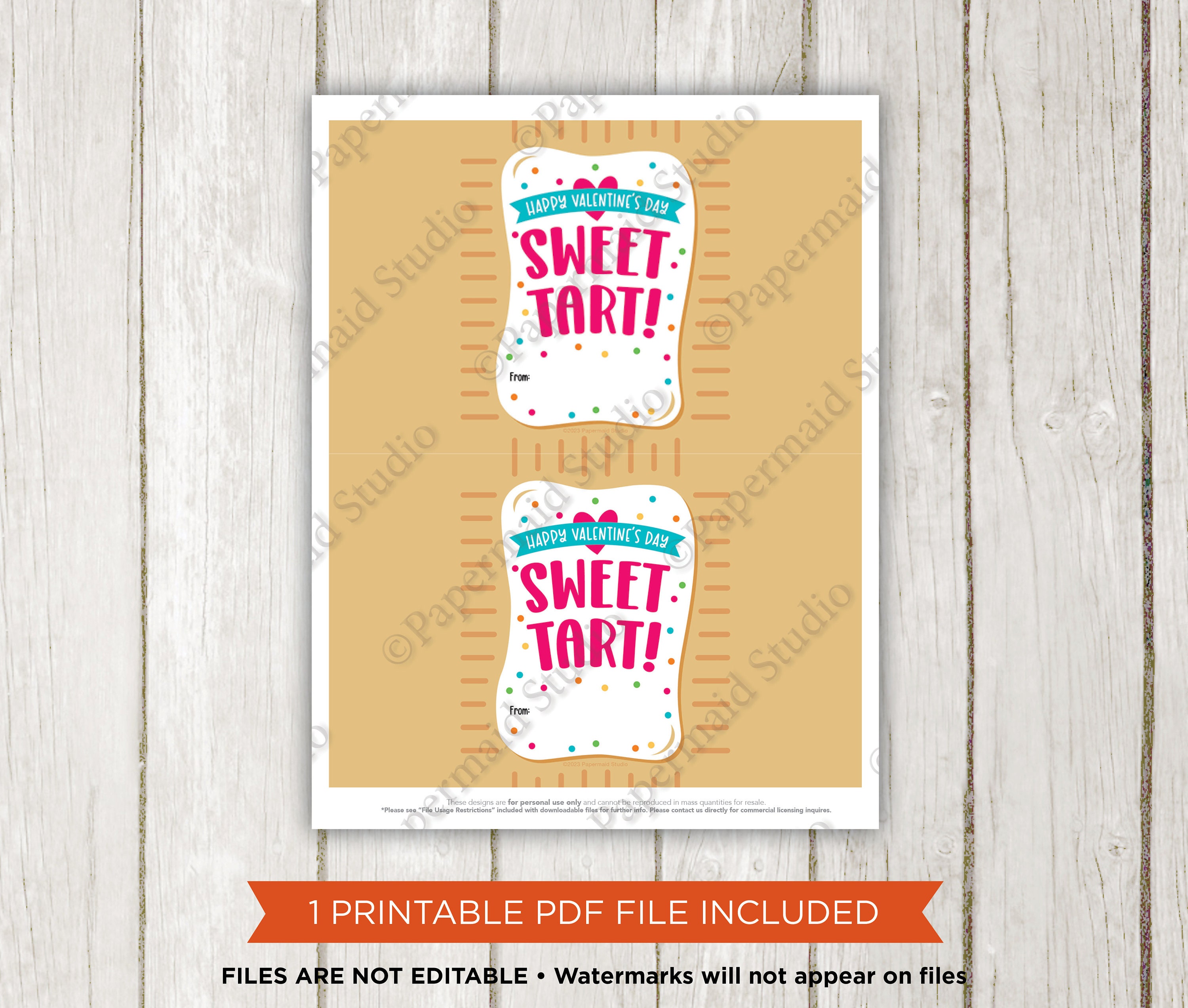 Pop Pastry Valentine Labels Printable Valentine Toaster Tart Wrap Tag pop-pastry-valentine-labels-printable-valentine-toaster-tart-wrap-tag