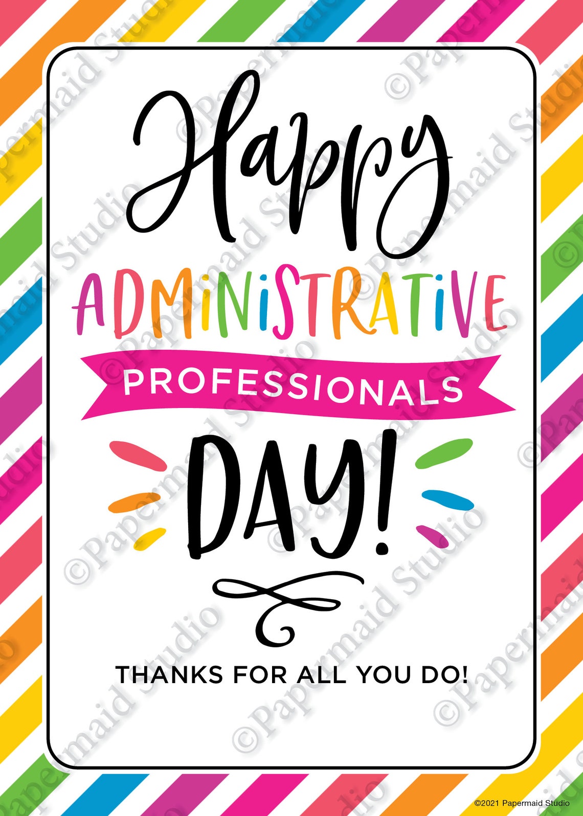 Administrative Professionals Day Gift Printable Employee - Etsy