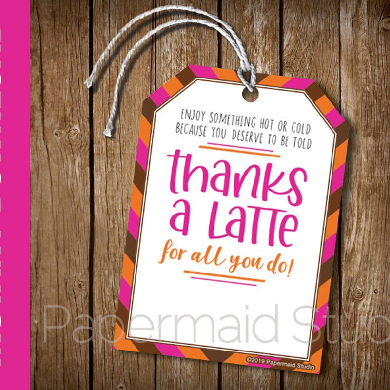 Thanks a Latte - Etsy