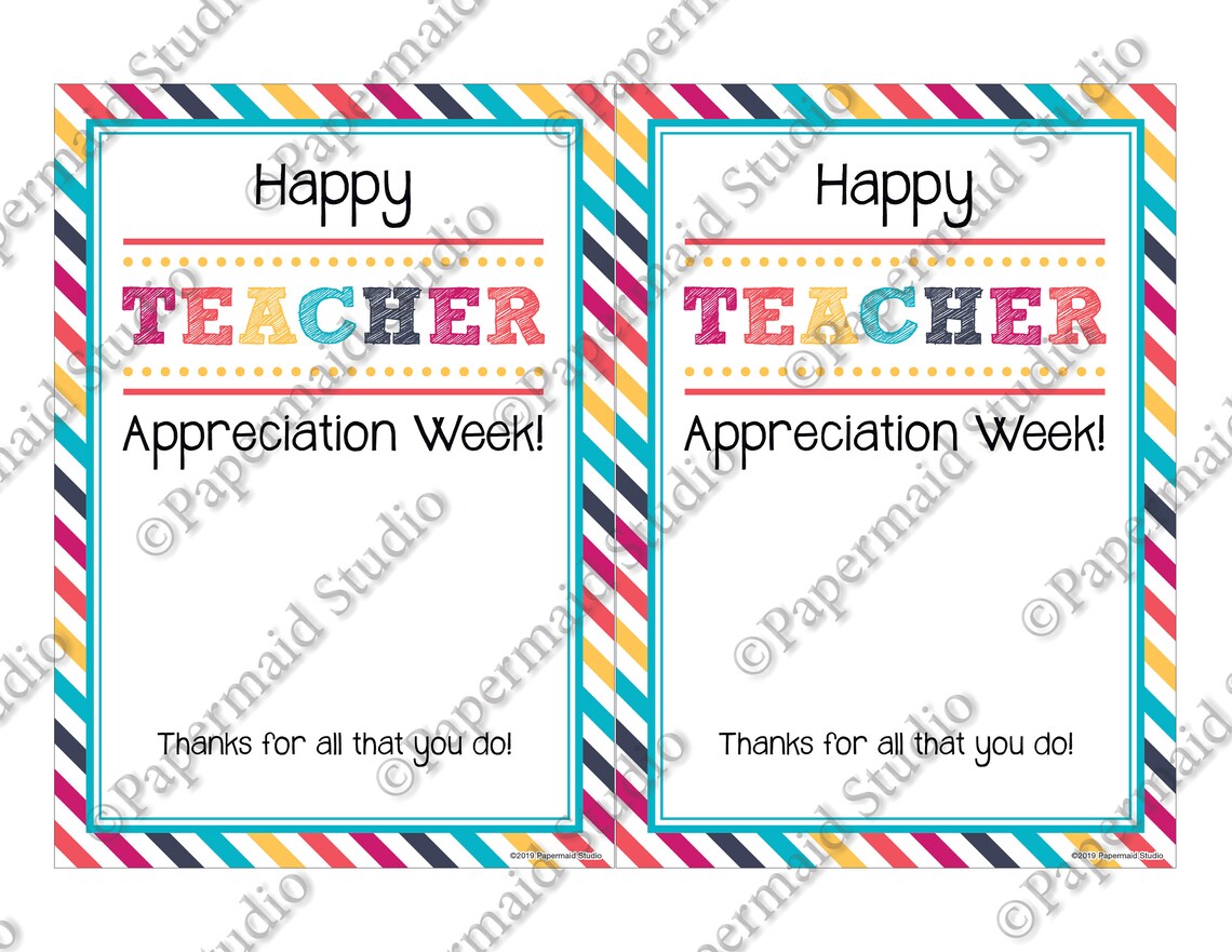 Teacher Appreciation Gift Card Holder Printable Teacher - Etsy