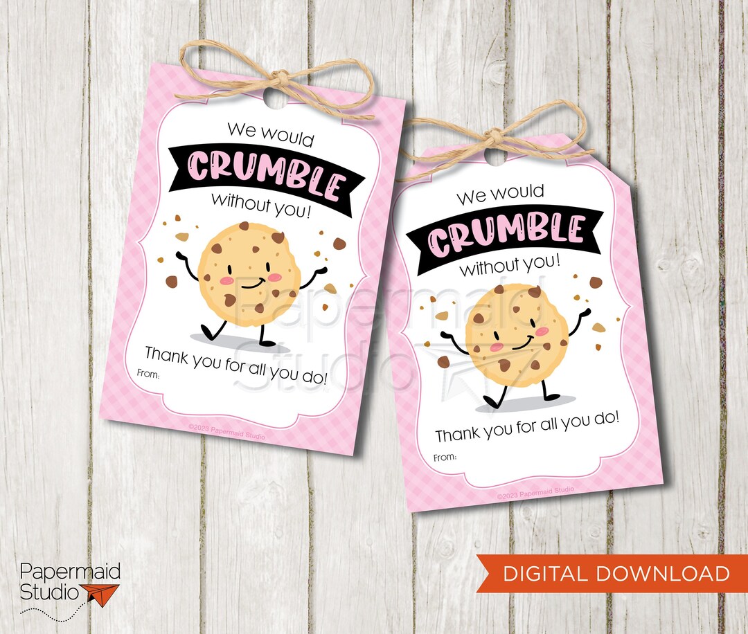Employee Appreciation Gift - Printable Cookie Tags - Staff Appreciation ...