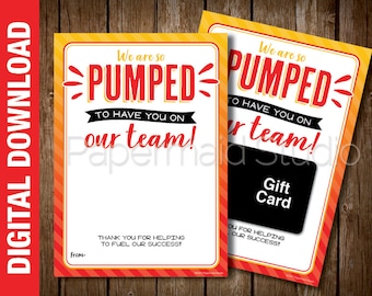 Employee Appreciation Gift - Gas Gift Card Holder - Staff Thank You - Teacher Appreciation - Team Member - Administrative Professionals Card