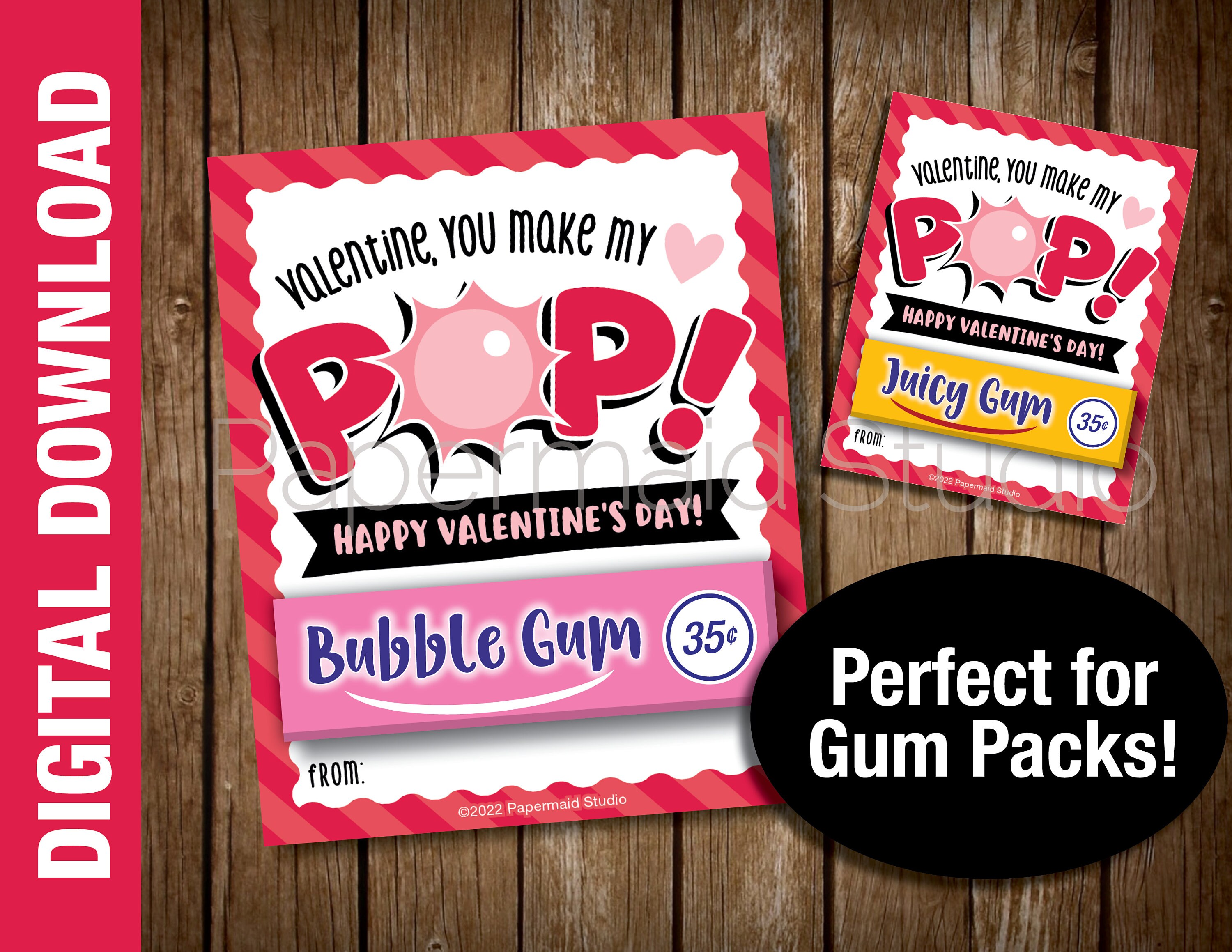 Extra Gum Valentine - Etsy