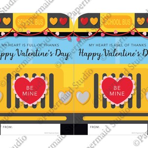 PRINTABLE Bus Driver Valentine Card - Printable Valentine for Bus ...