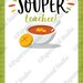 Printable Teacher Appreciation Gift Card Holder Soup &amp; - Etsy