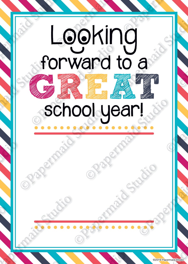 PRINTABLE Back to School Teacher Gift Card Holder - First Day of School ...