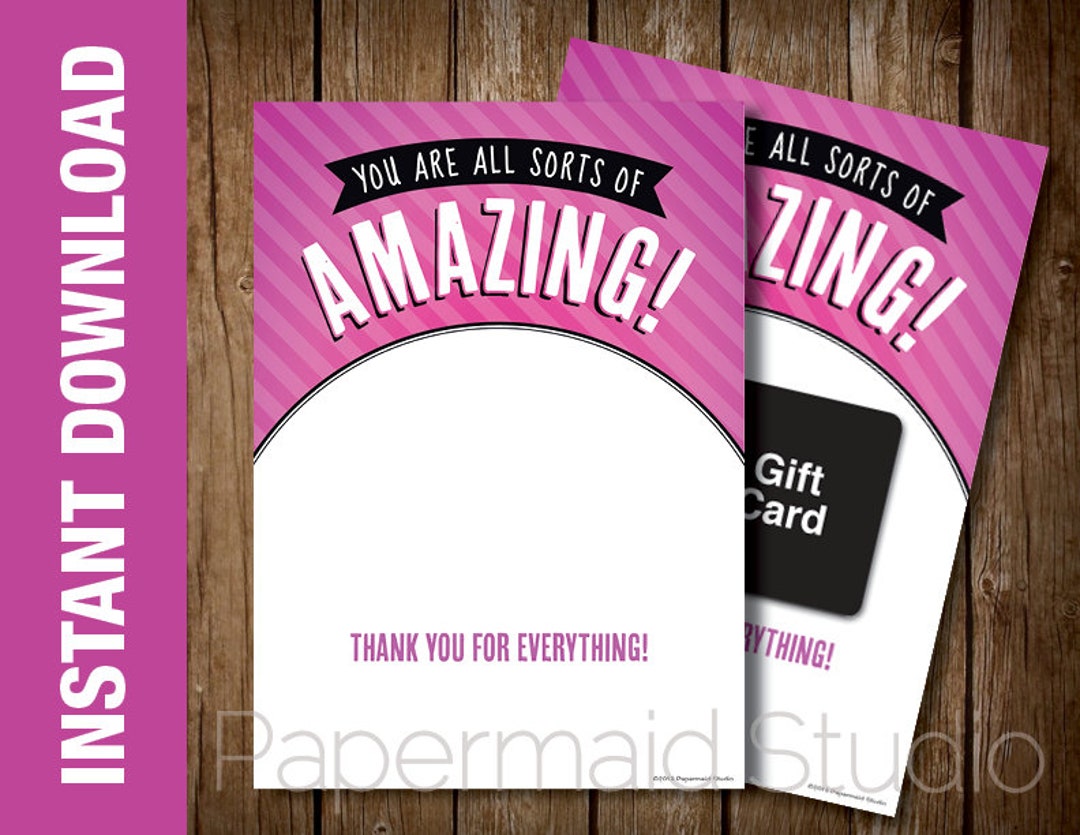 Employee Thank You Card Printable Staff Appreciation Card Administrative Professionals Day Card ...