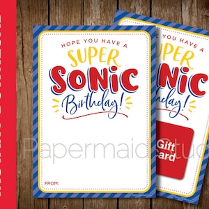 PRINTABLE Restaurant Birthday Gift Card Holder - Teacher Burger Gift Card - Ice Cream Gift Card Holder - Fries Fast Food
