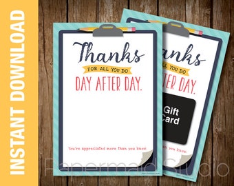 Nurse Thank You Gift Card Holder Printable - Nurse Thank You Card - Nurse Appreciation Card - Nurse Gift Card Holder - Nurses day