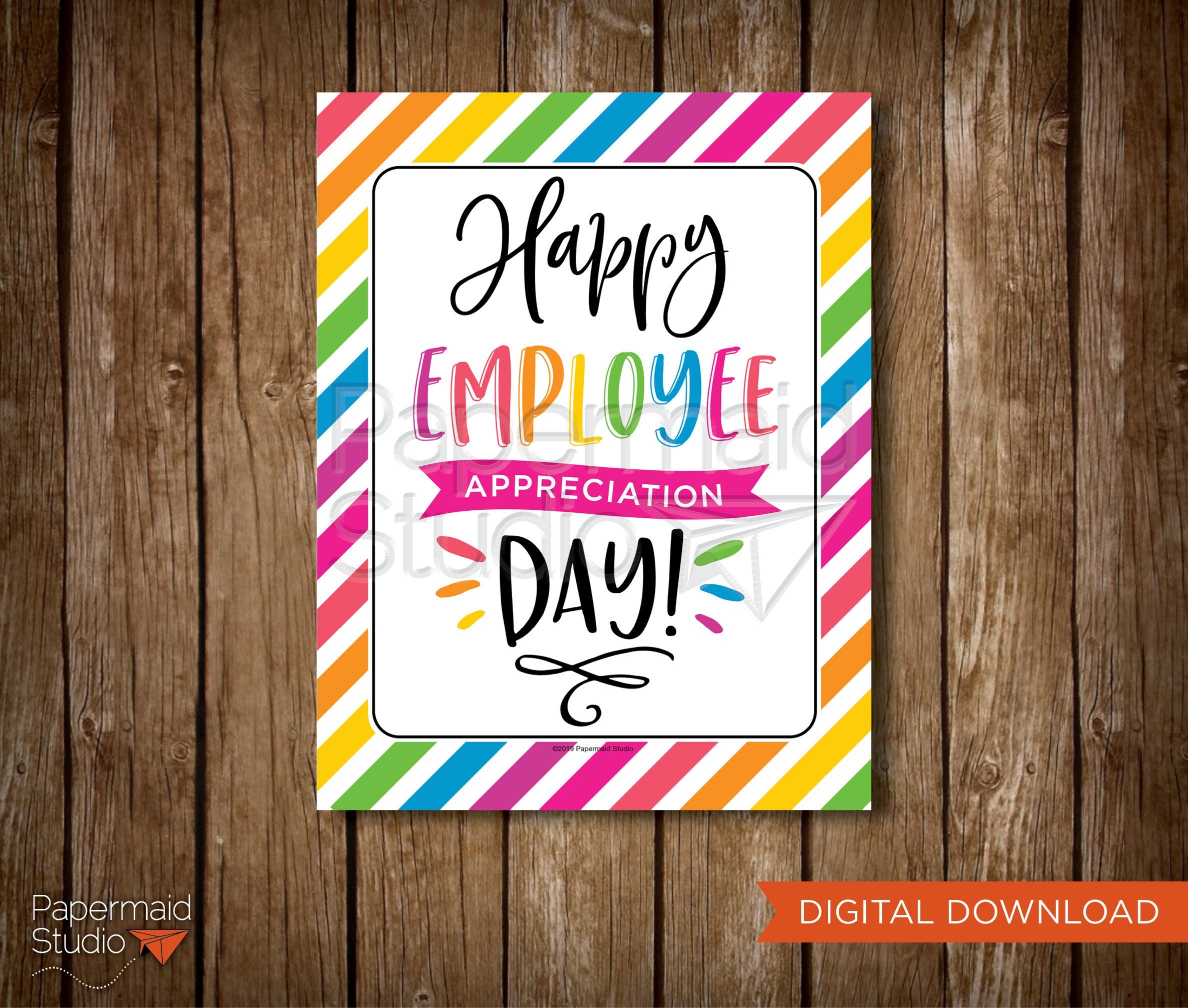Employee Appreciation Day Sign Printable Teacher PTA Poster Etsy Ireland