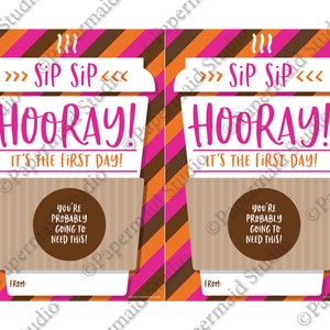 Back to School Coffee Printable First Day of School Teacher - Etsy