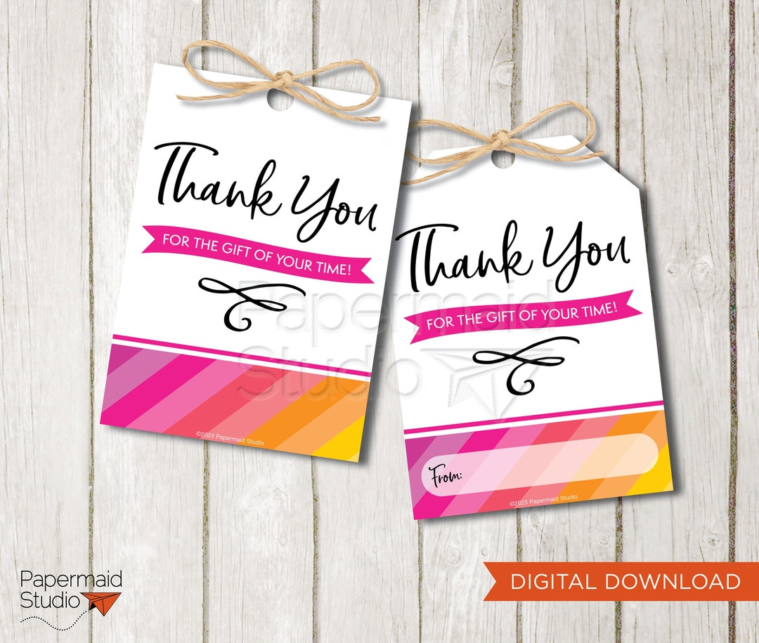 Volunteer Appreciation Gift - Volunteer Thank You Printable - Parent ...